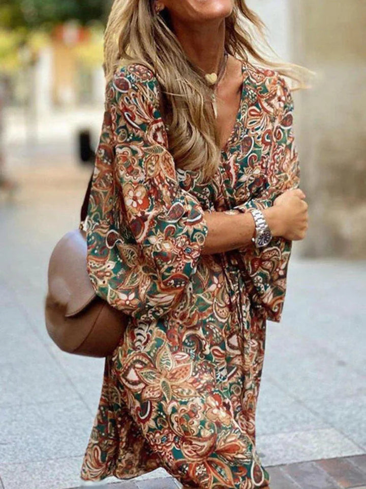 Claudia | Robe Minikleid Boho d'Été