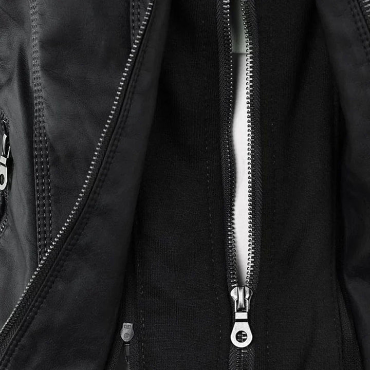 Wolff - veste en cuir pour femmes avec capuche