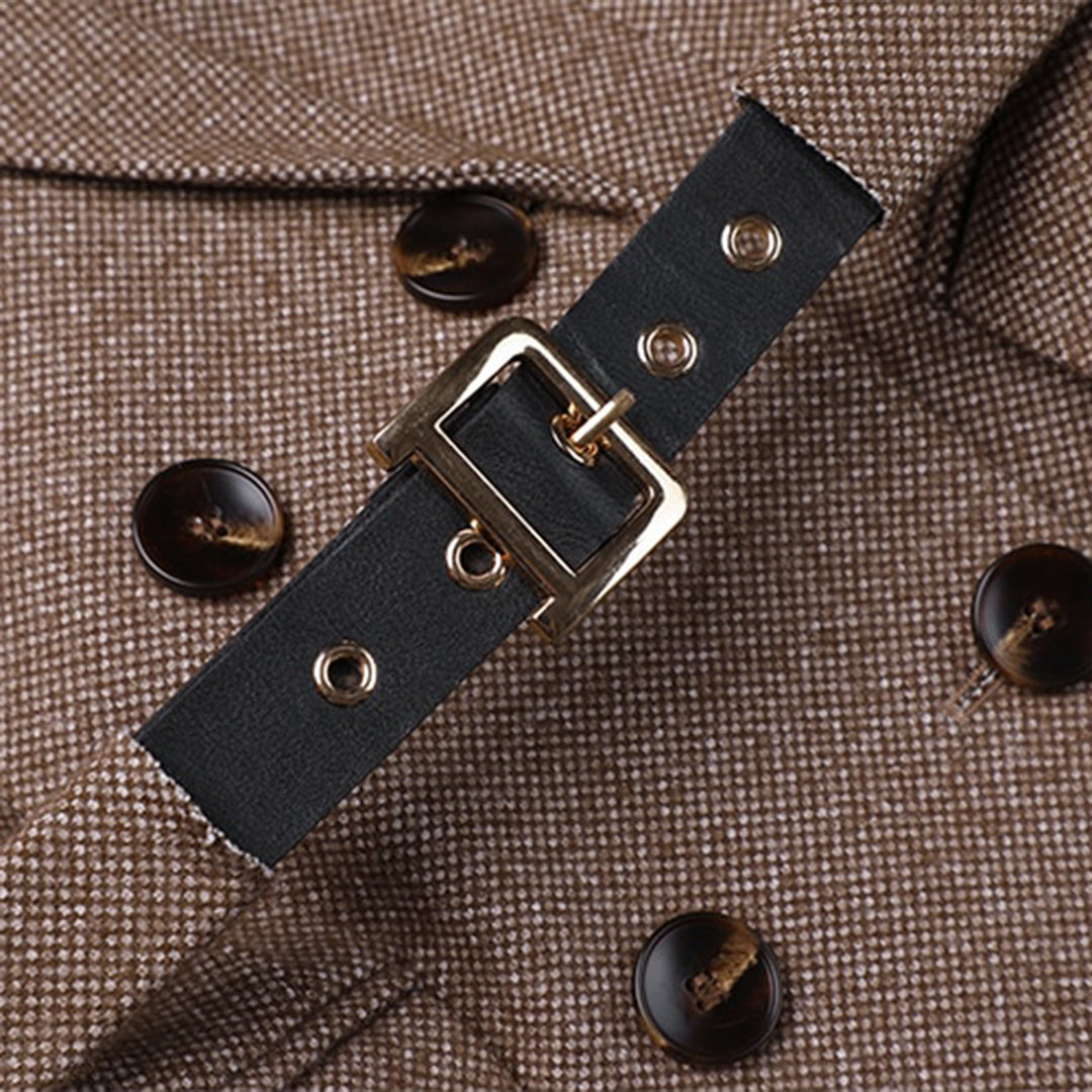 Blazer élégant, doux et sur mesure avec ceinture pour femmes