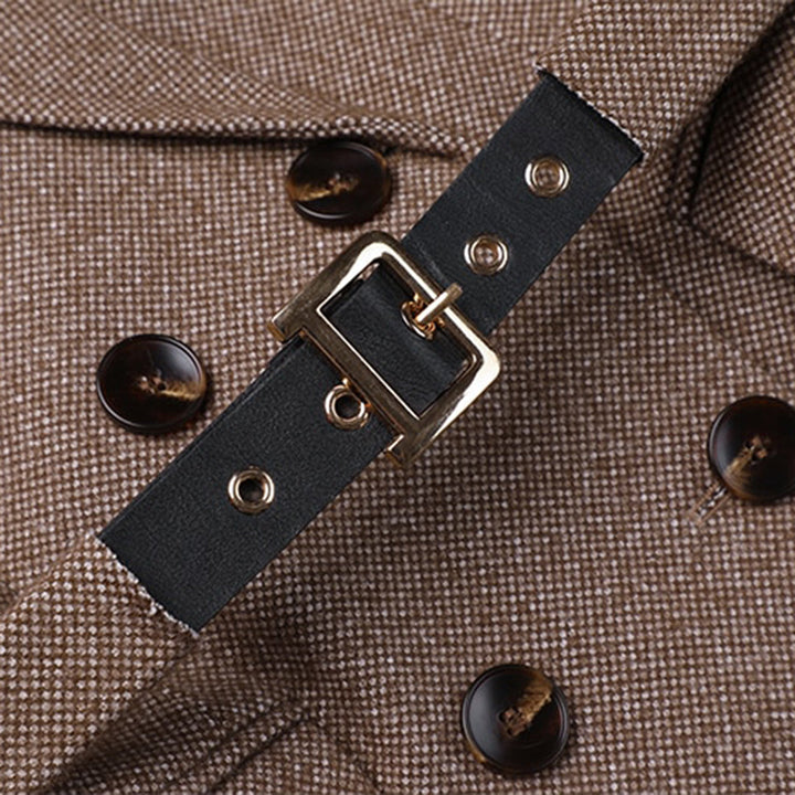 Blazer élégant, doux et sur mesure avec ceinture pour femmes