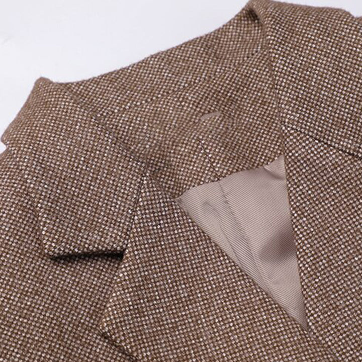 Blazer élégant, doux et sur mesure avec ceinture pour femmes