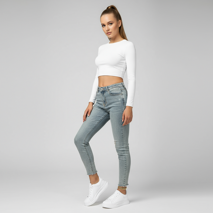Baskets blanches confortables pour femmes