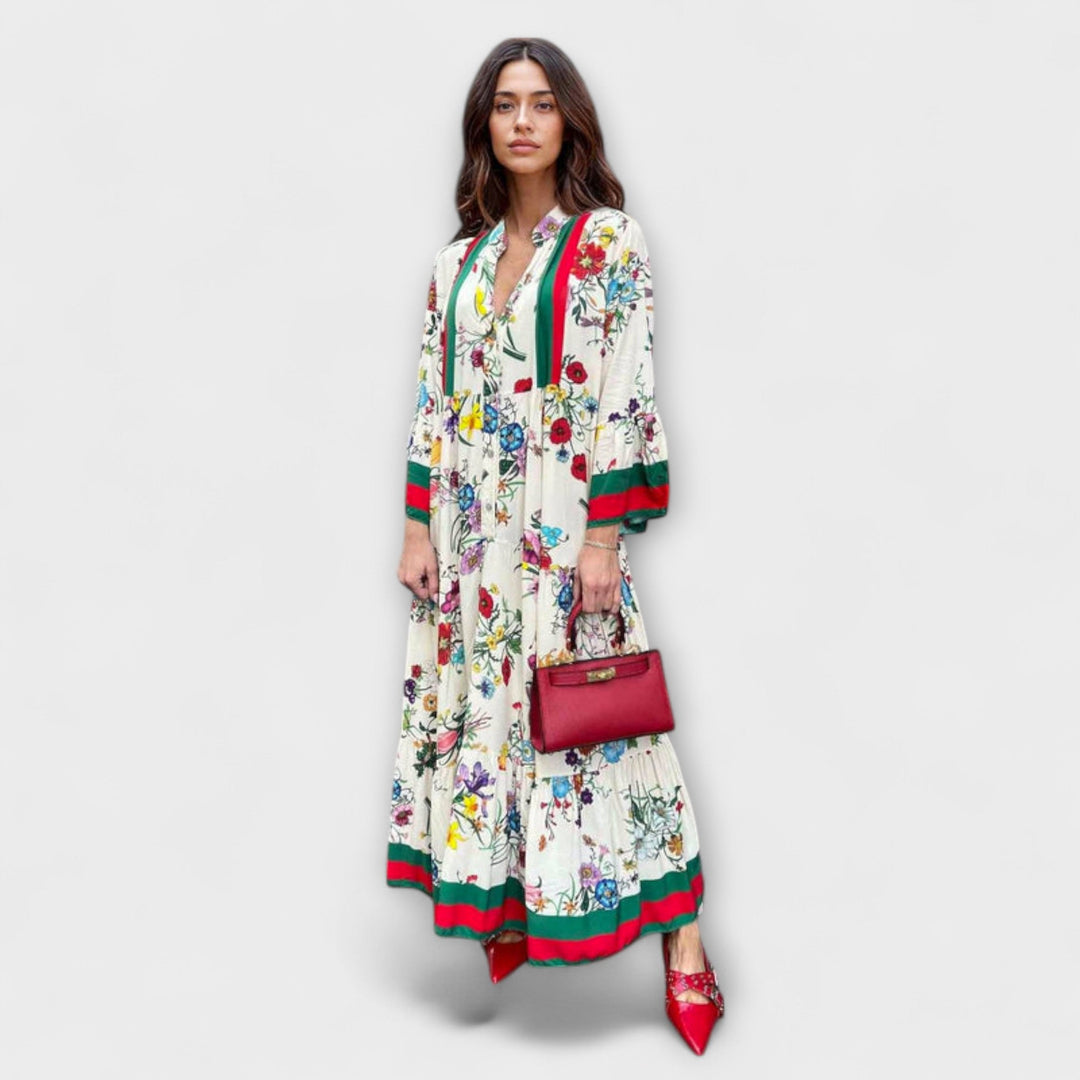 Oriana - Robe maxi à motifs floraux