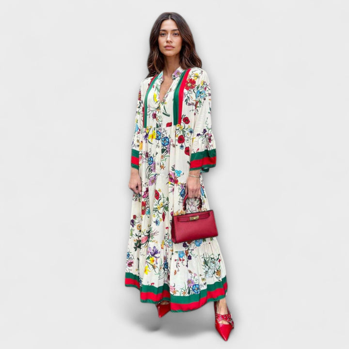 Oriana - Robe maxi à motifs floraux