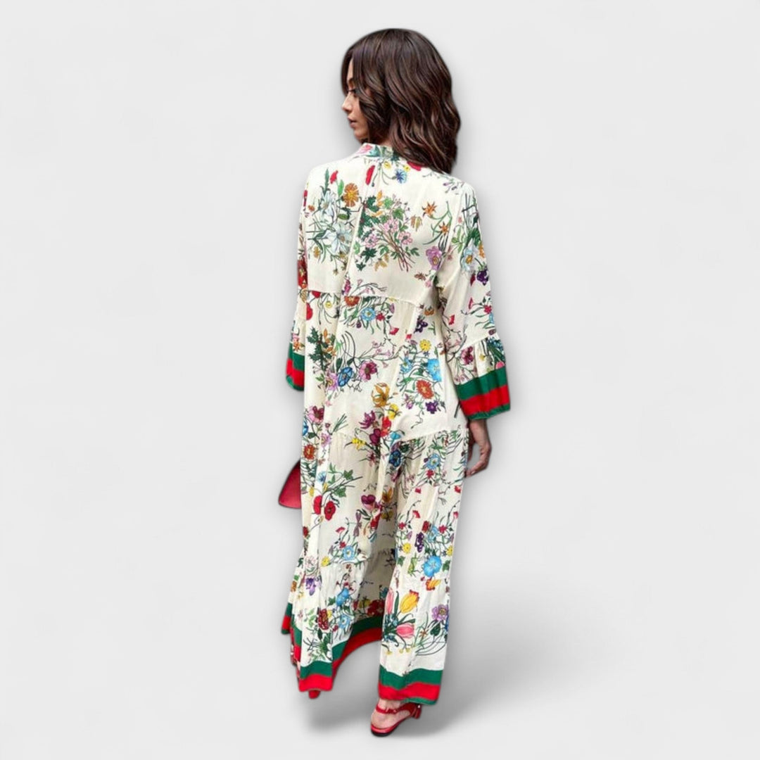 Oriana - Robe maxi à motifs floraux