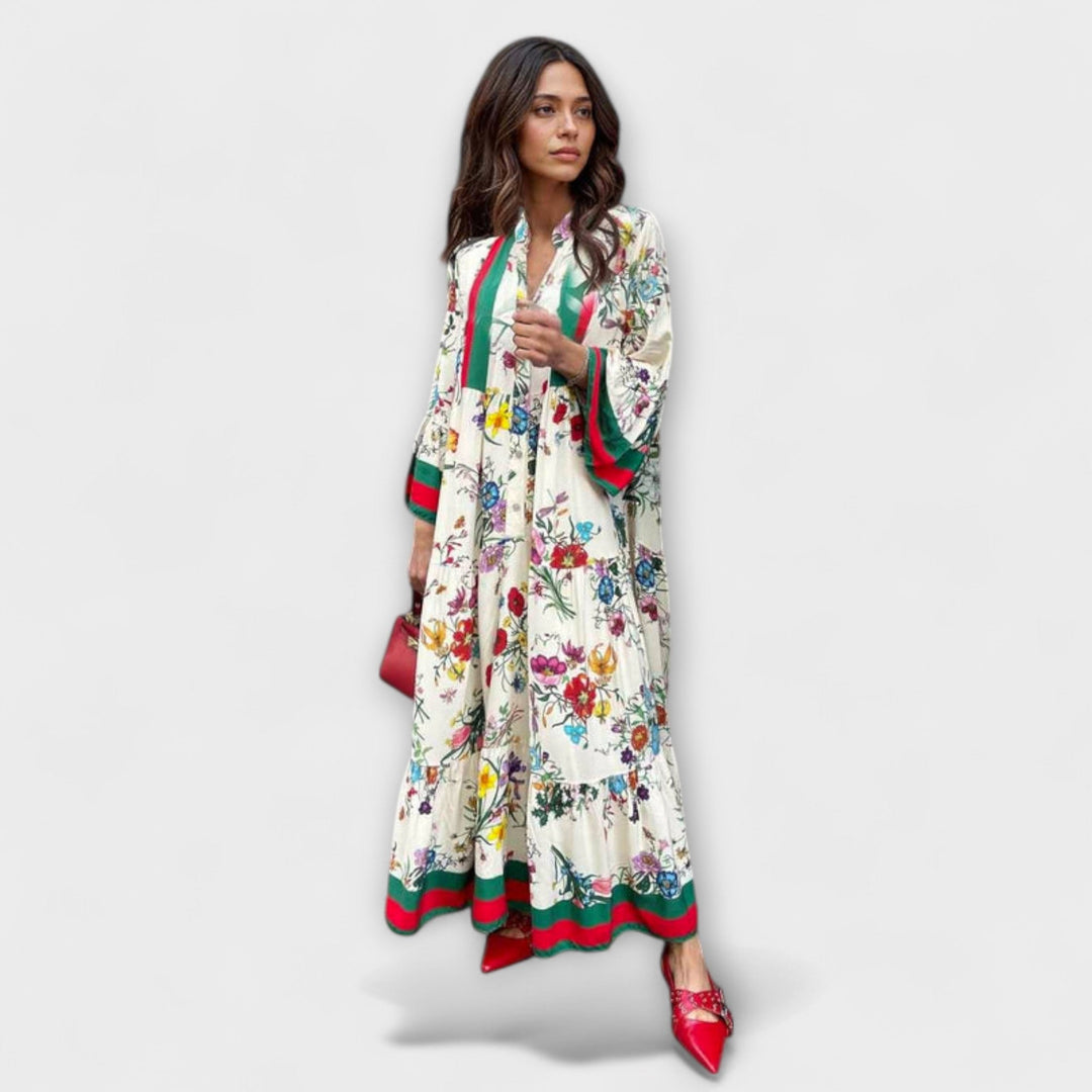 Oriana - Robe maxi à motifs floraux