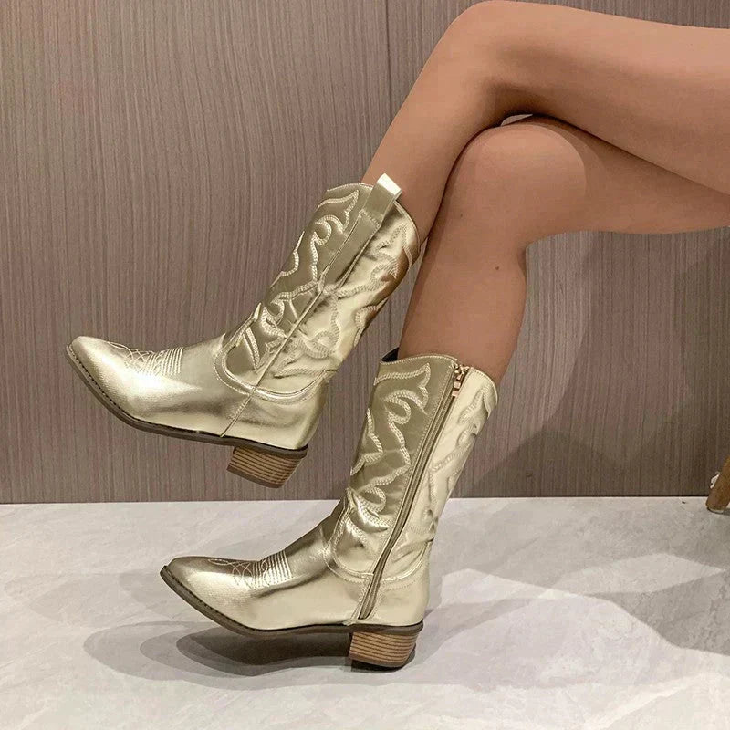 Bottes élégantes à bout pointu pour femmes