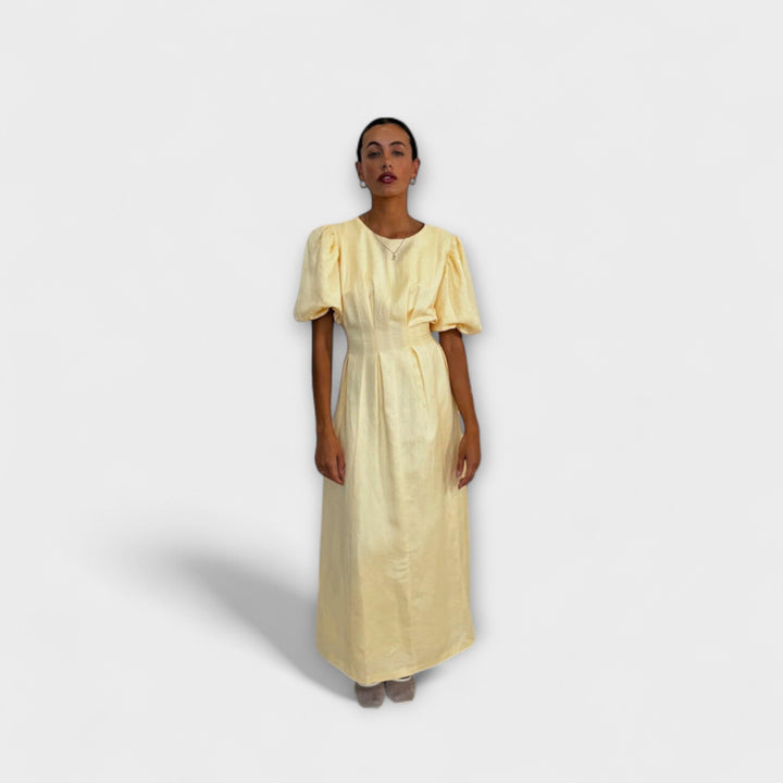 Josephine - Robe maxi légère en jaune clair éclatant