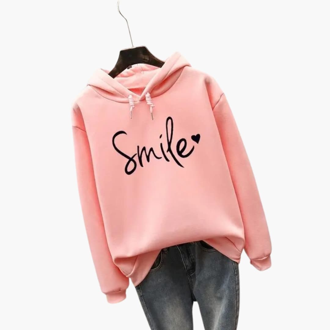 Hoodie pour femmes avec capuche et impression frontale