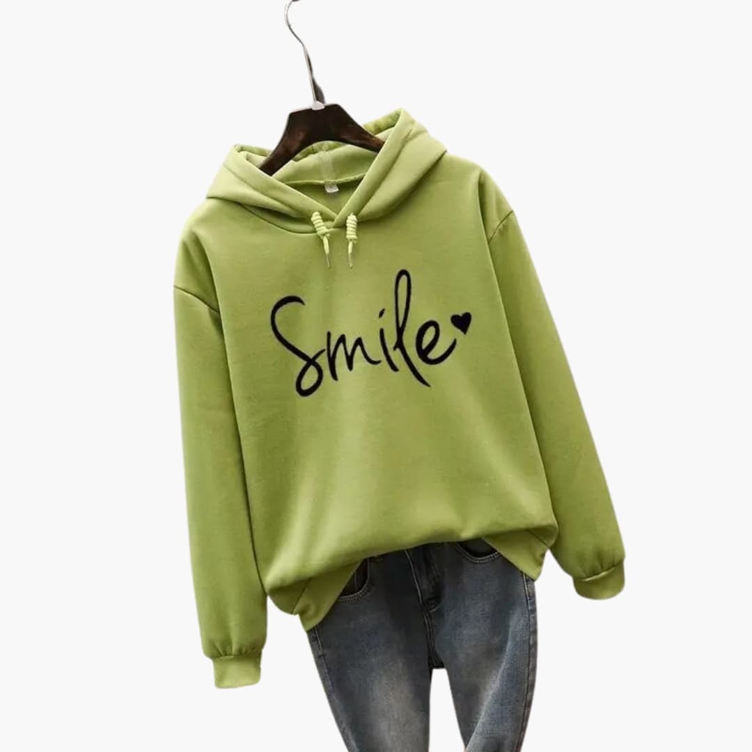 Hoodie pour femmes avec capuche et impression frontale
