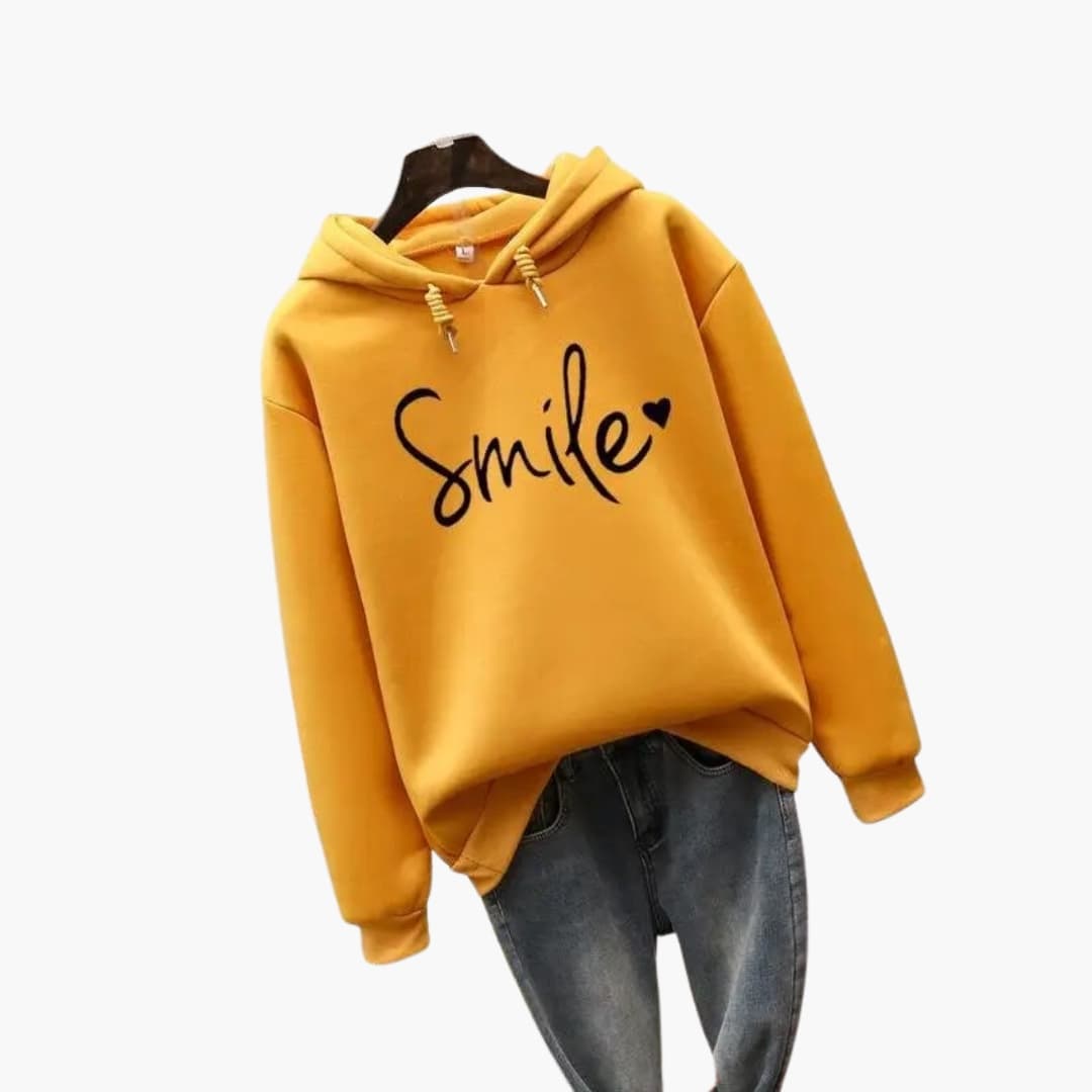 Hoodie pour femmes avec capuche et impression frontale