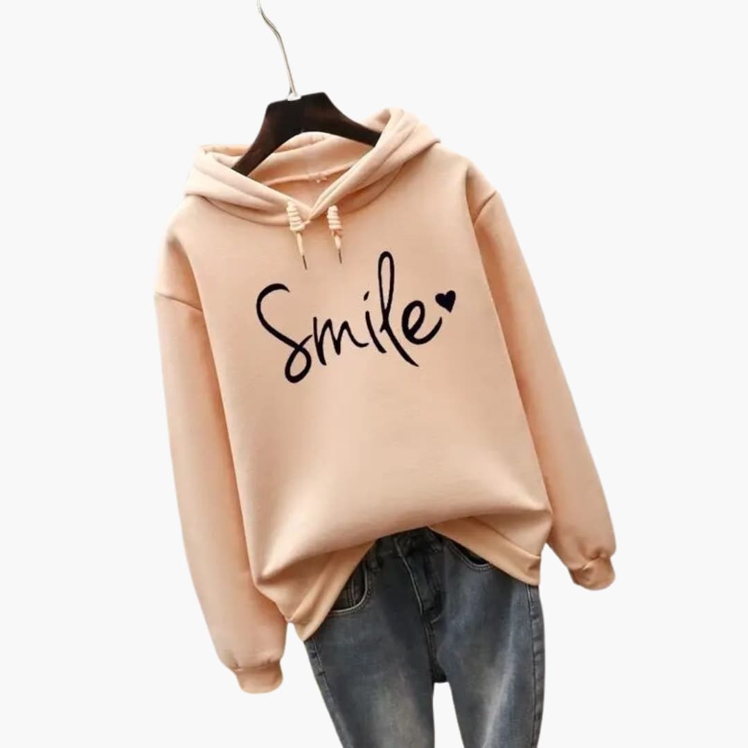 Hoodie pour femmes avec capuche et impression frontale
