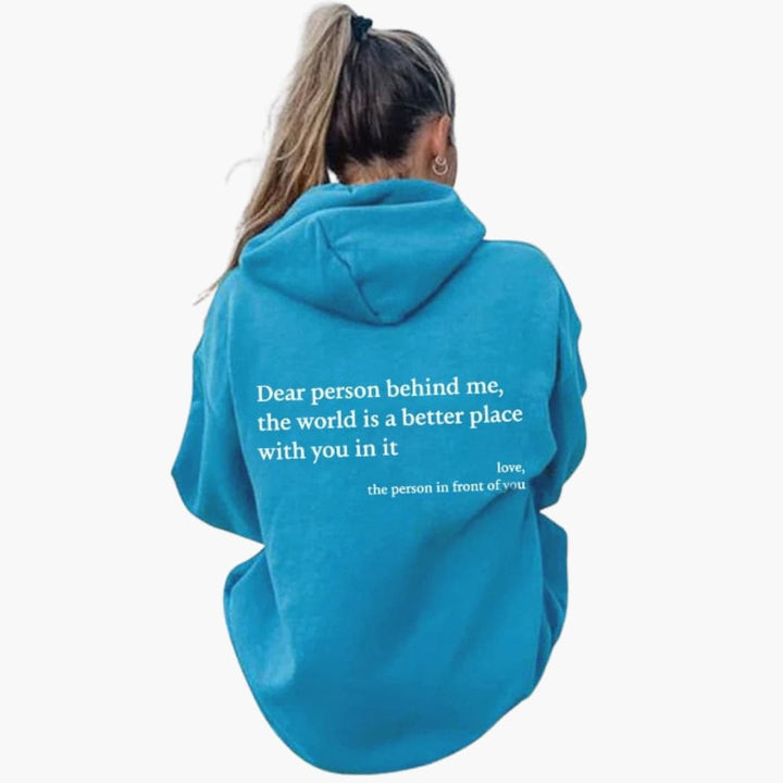 Hoodie Femme avec impression au dos et capuche