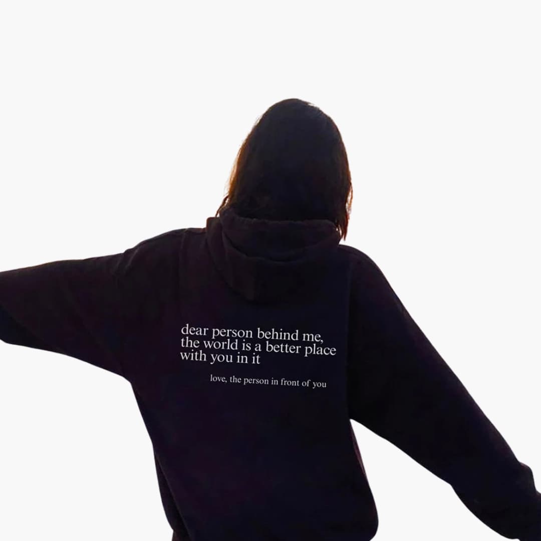 Hoodie Femme avec impression au dos et capuche