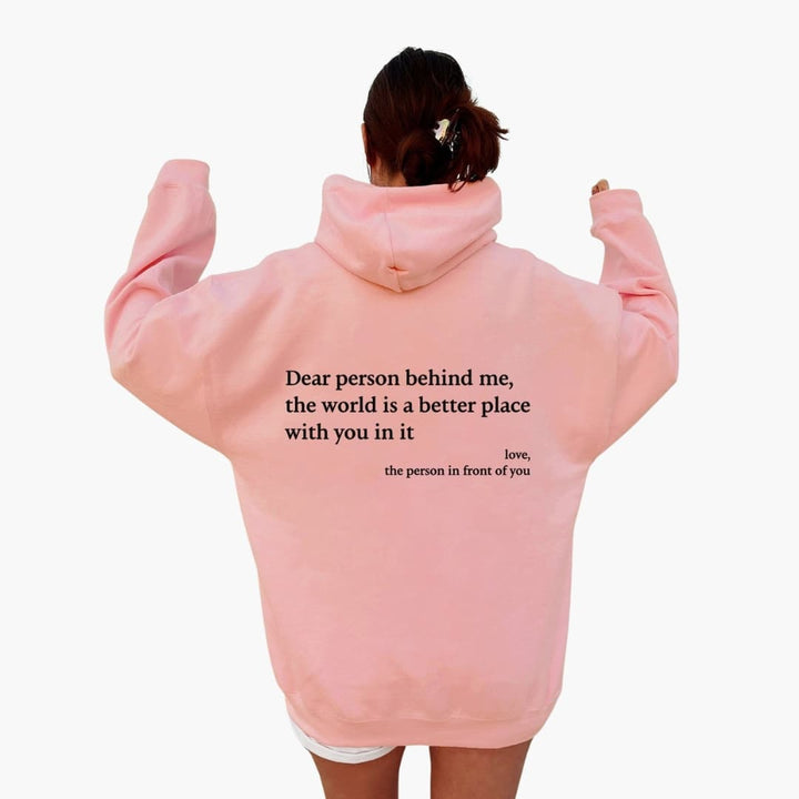 Hoodie Femme avec impression au dos et capuche