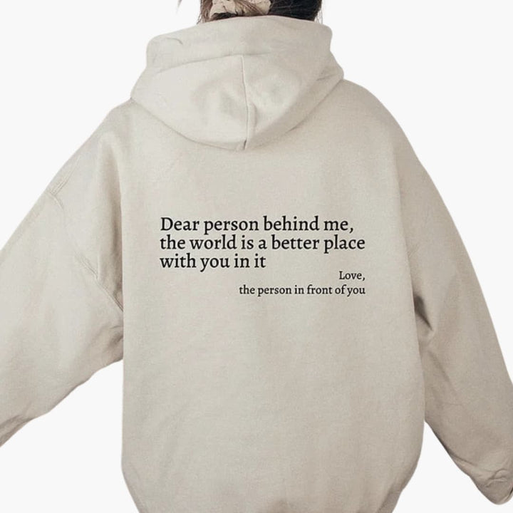 Hoodie Femme avec impression au dos et capuche