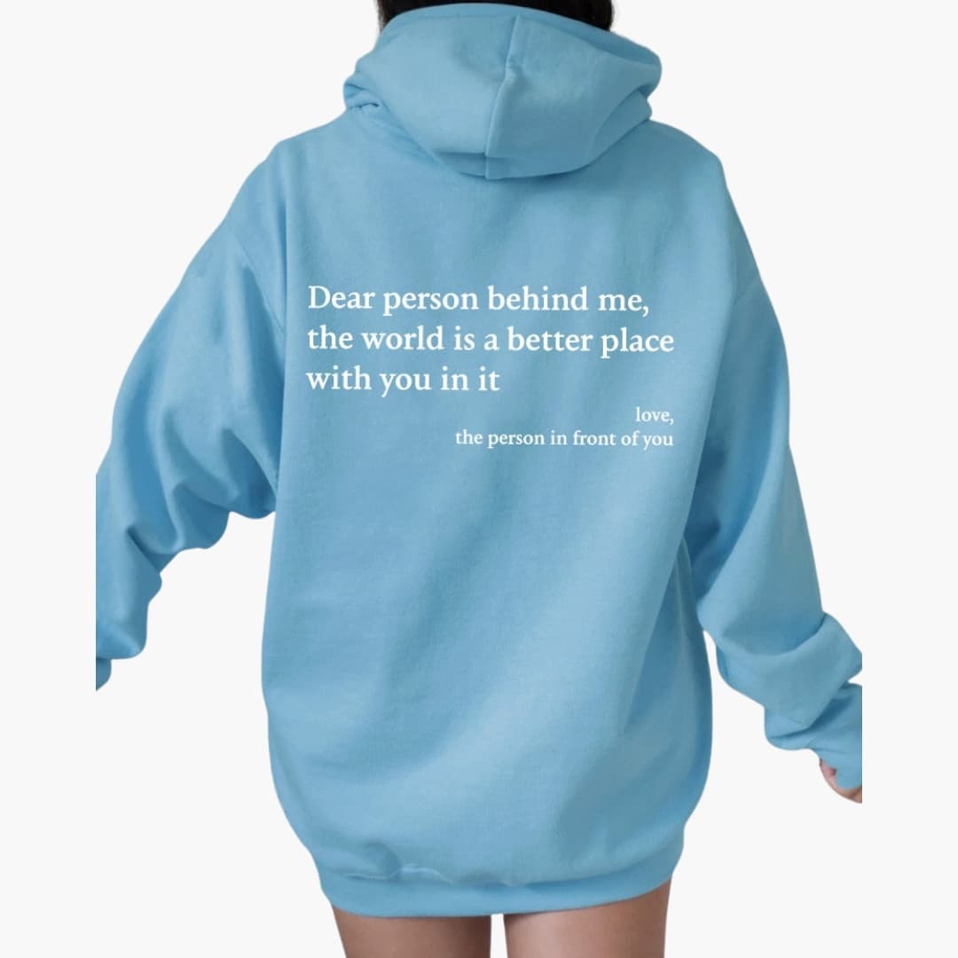 Hoodie Femme avec impression au dos et capuche
