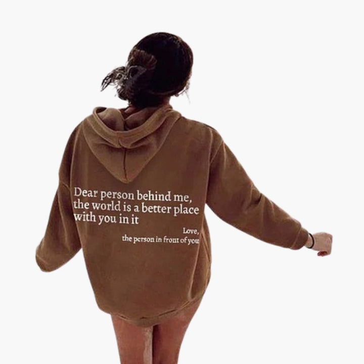 Hoodie Femme avec impression au dos et capuche