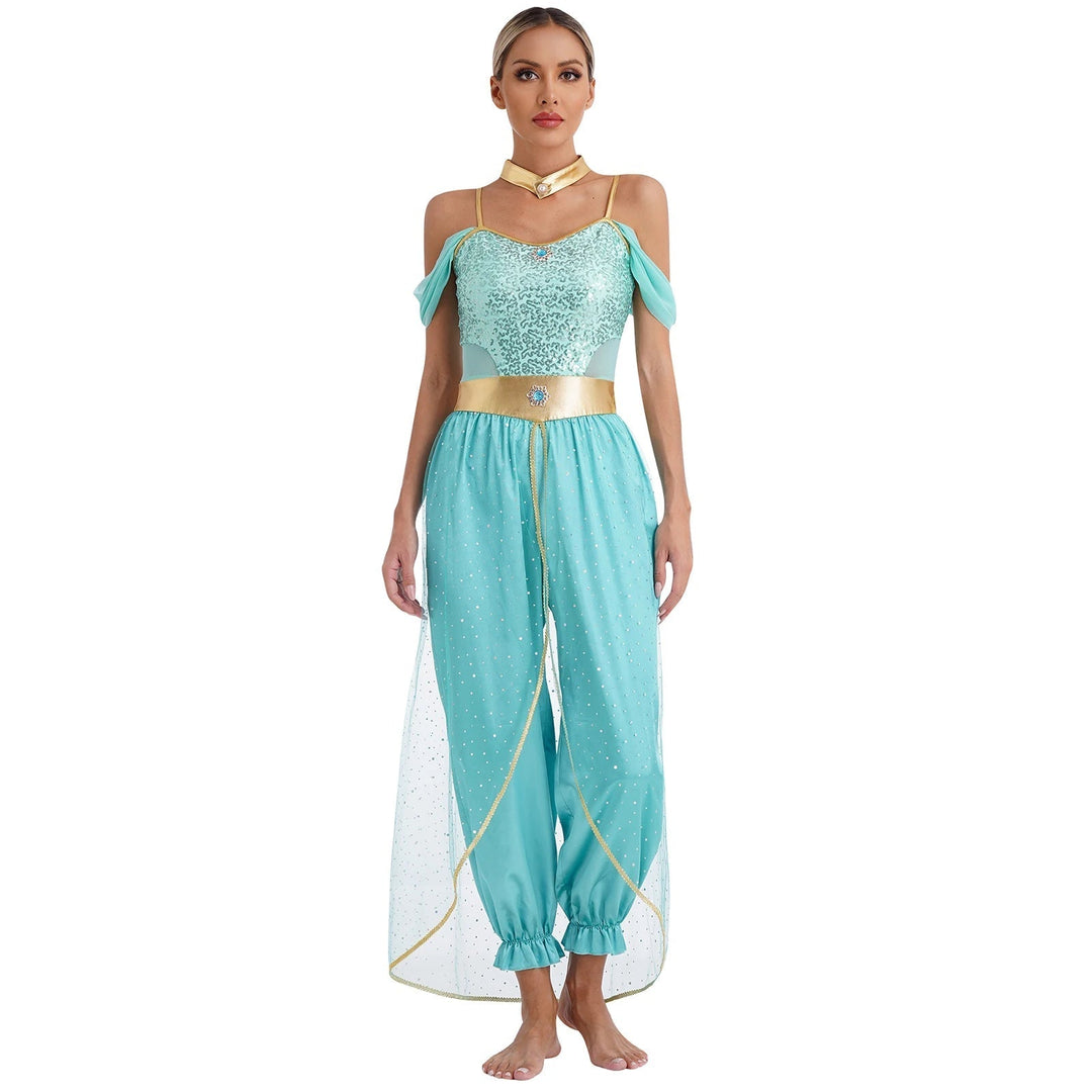 Combinaison Halloween Fantasy Femme | Sans Épaules en Style Harem