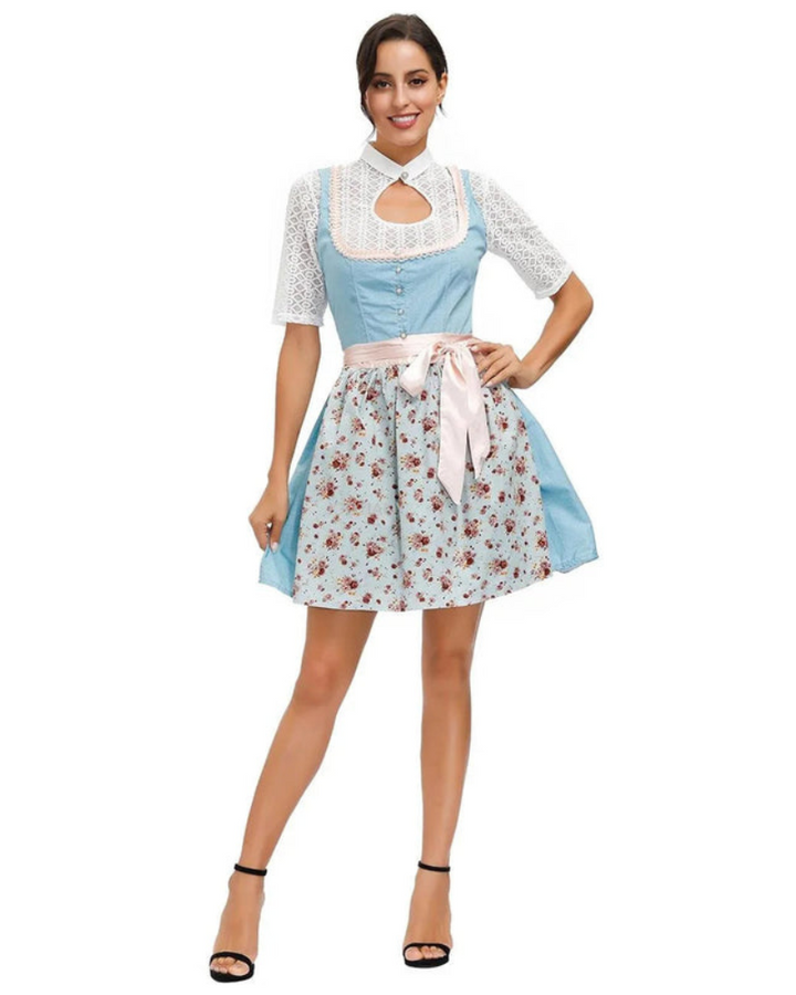 Robe Dirndl Imprimée Classique pour Femmes | Mini