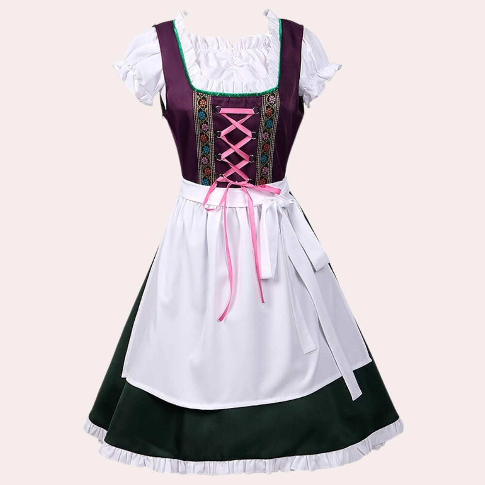 Robe Dirndl Élégante Traditionnelle pour Femmes | Festive