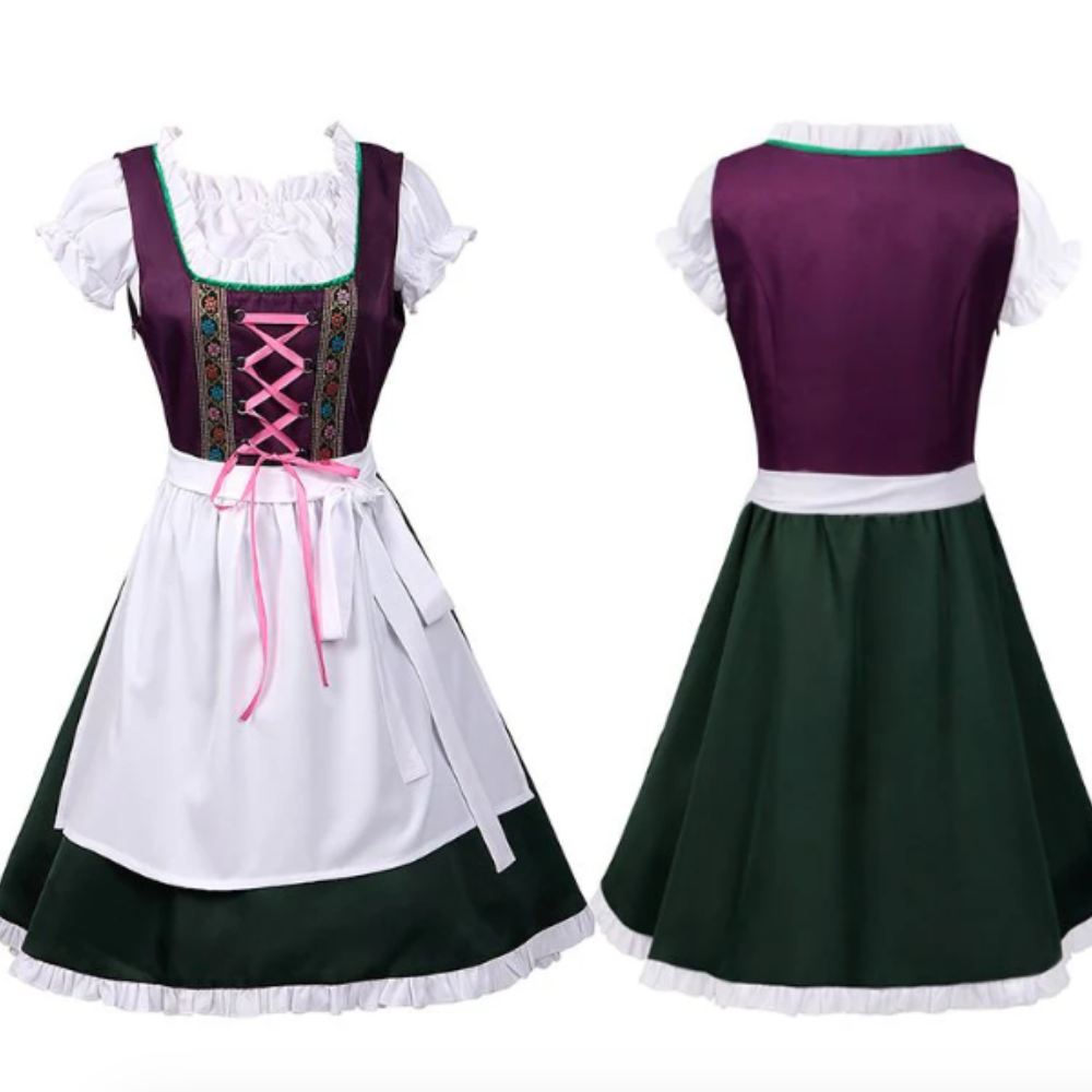 Robe Dirndl Élégante Traditionnelle pour Femmes | Festive