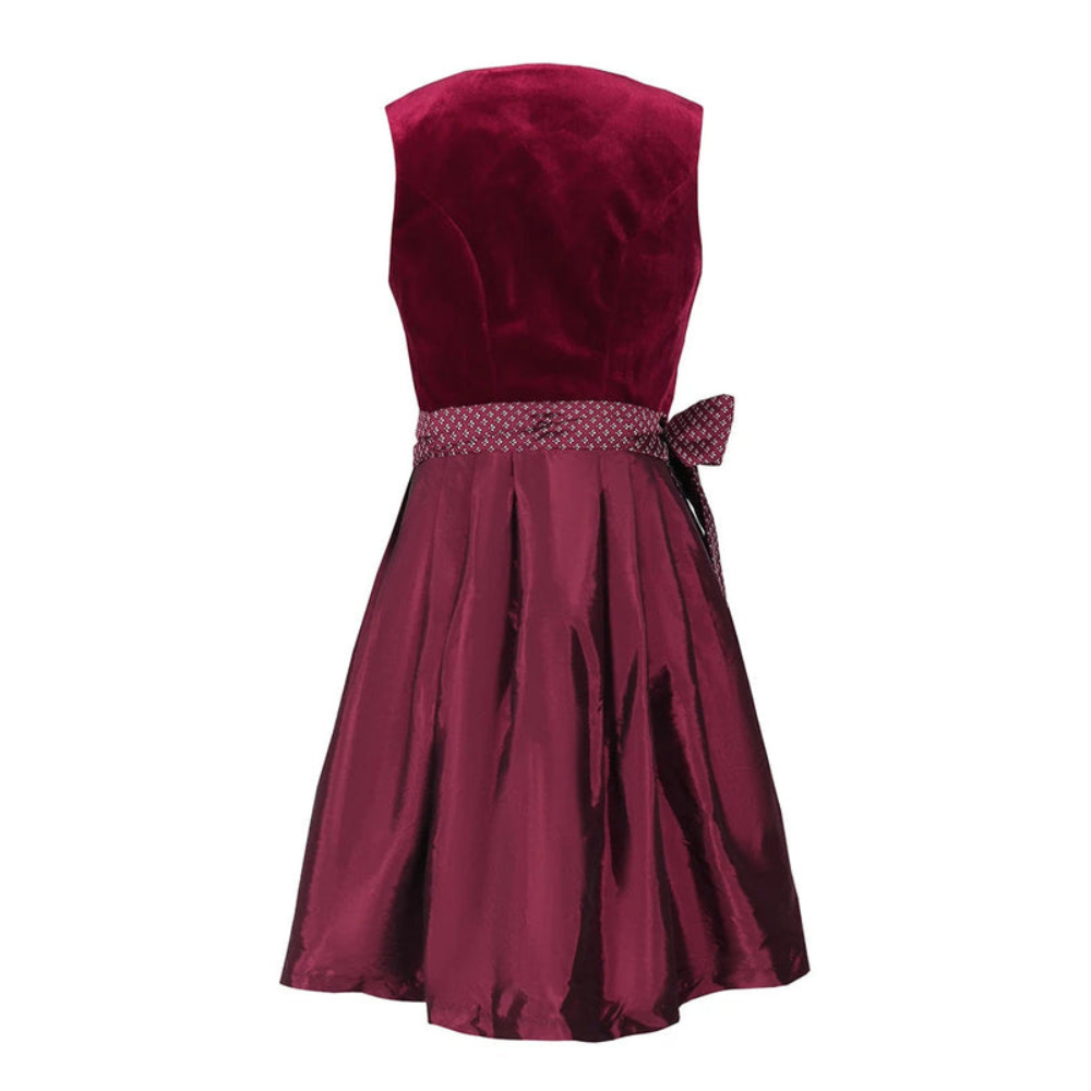 Robe Dirndl Élégante Contrastée pour Femmes | Festive Midi
