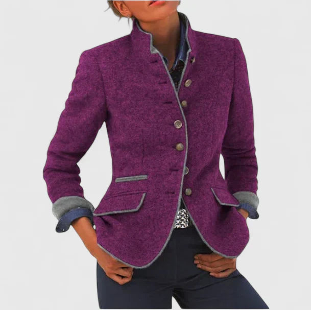 Cardigan formel pour femmes avec boutons Élégant gilet de bureau