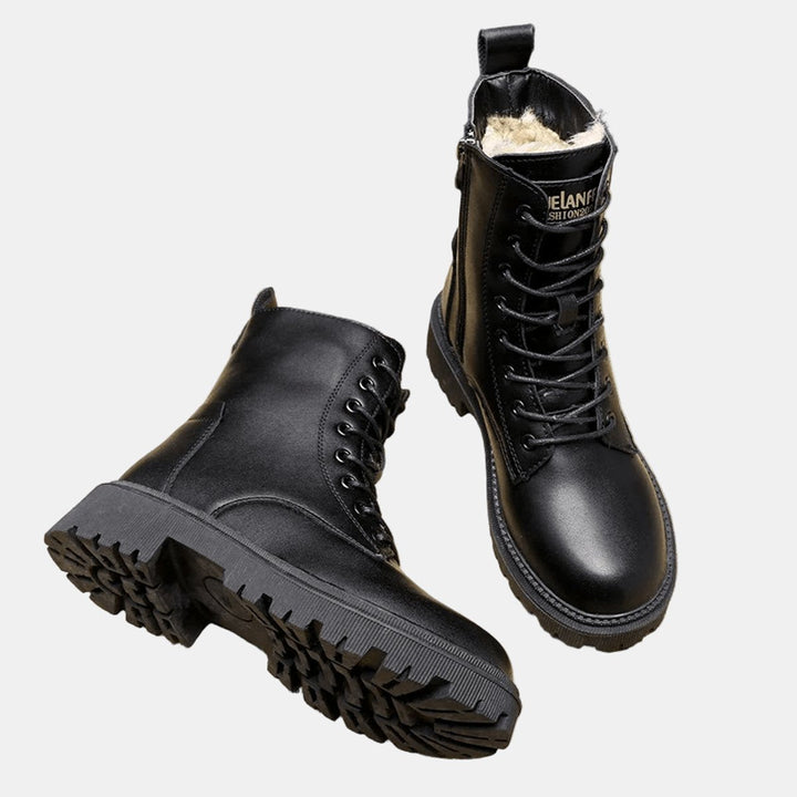 Bottines à lacets pour femmes avec doublure et intérieur chaud
