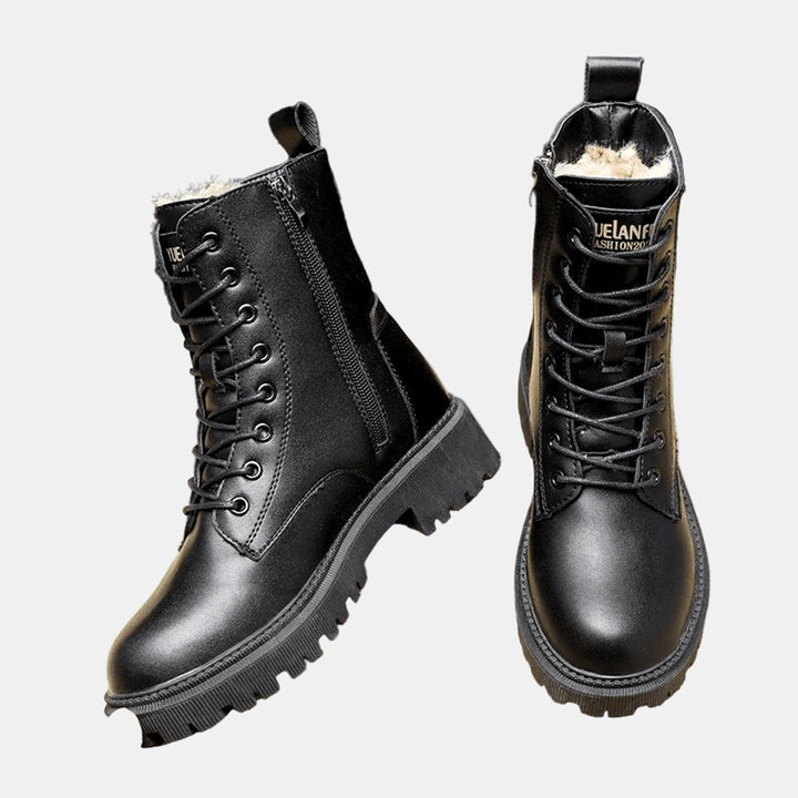 Bottines à lacets pour femmes avec doublure et intérieur chaud