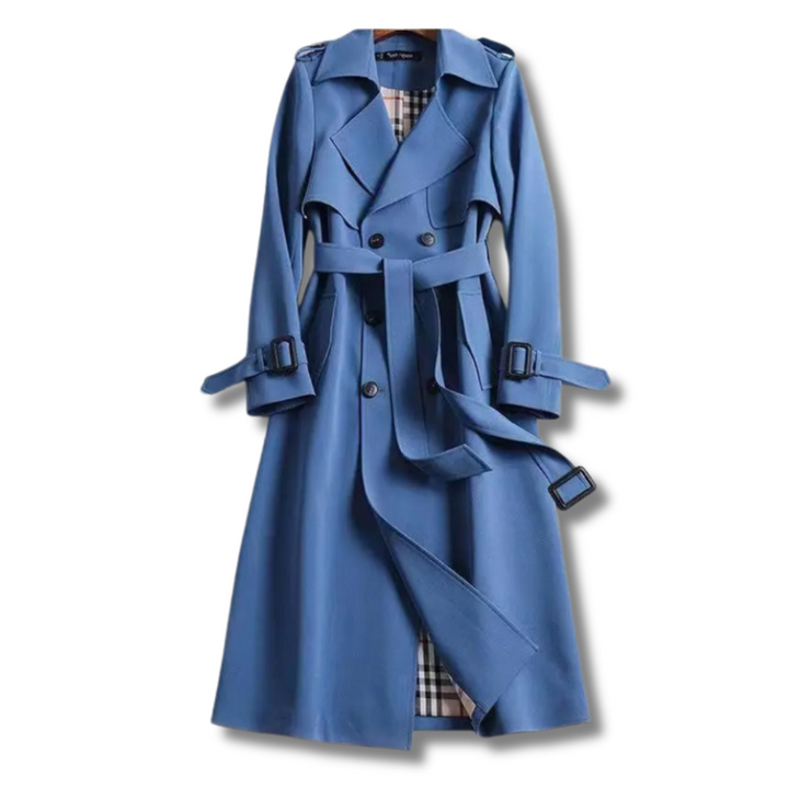 Manteau Trench Classique pour Femme avec Ceinture Élégant Manteau d'Hiver pour Femmes