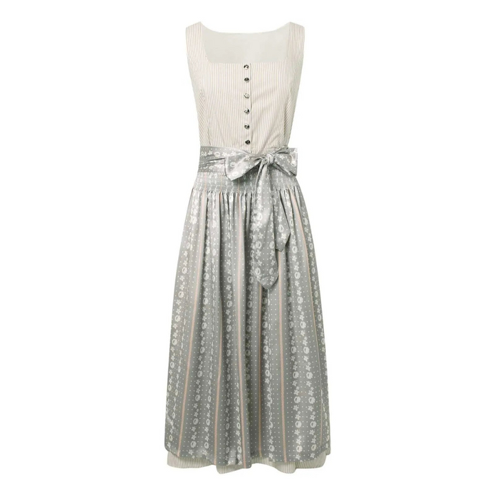Robe Traditionnelle Élégante Moderne pour Femme | Robe Dirndl Midi