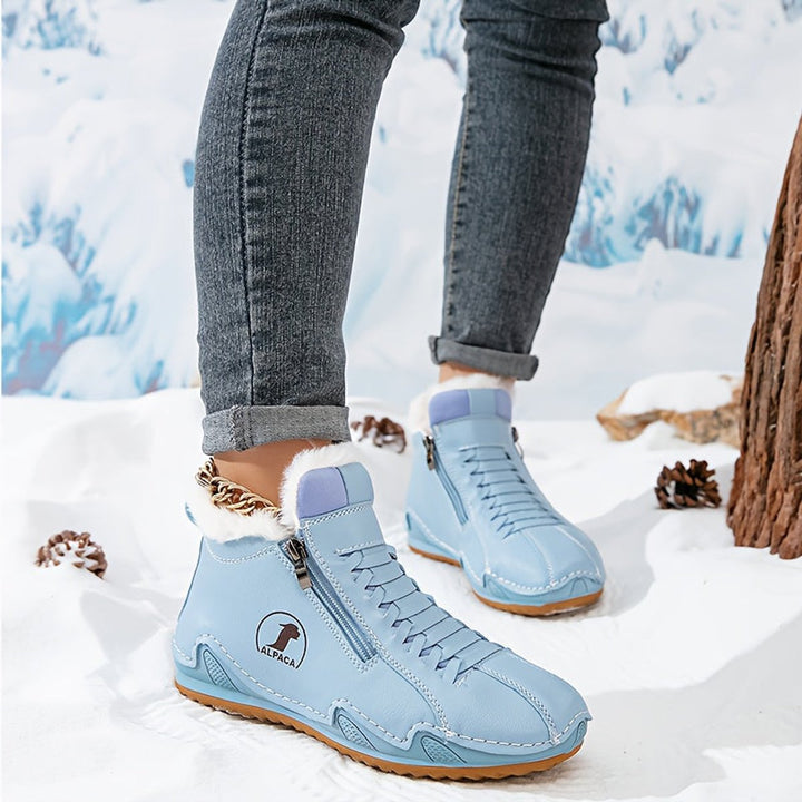Bottines Orthopédiques pour Femmes avec Support de Voûte Intérieure, Doublées, Bottes d'Hiver