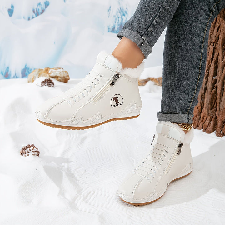 Bottines Orthopédiques pour Femmes avec Support de Voûte Intérieure, Doublées, Bottes d'Hiver