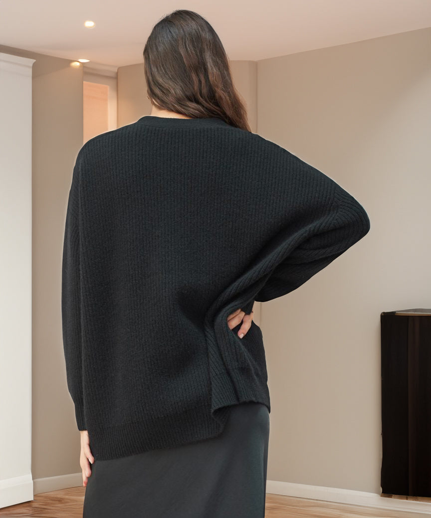 Cardigan oversized en tricot pour femmes avec boutons – Cardigan décontracté confortable pour le quotidien et le bureau