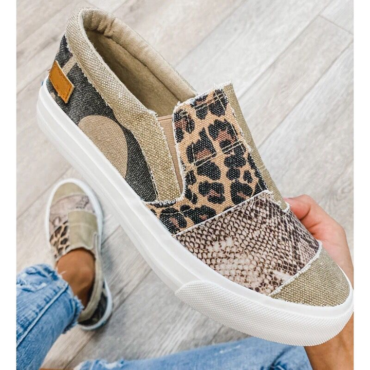 Baskets pour femmes avec tige basse et design créatif en patch pour le quotidien et les loisirs