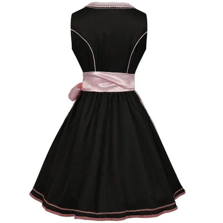 Robe Dirndl traditionnelle pour femmes avec broderie | Midi