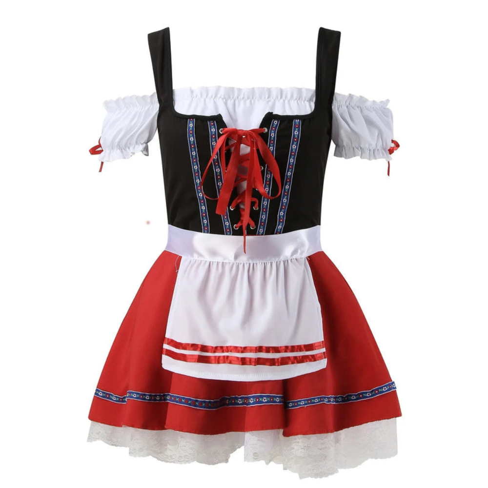 Robe Dirndl Bavaroise Ludique pour Femmes | Mini