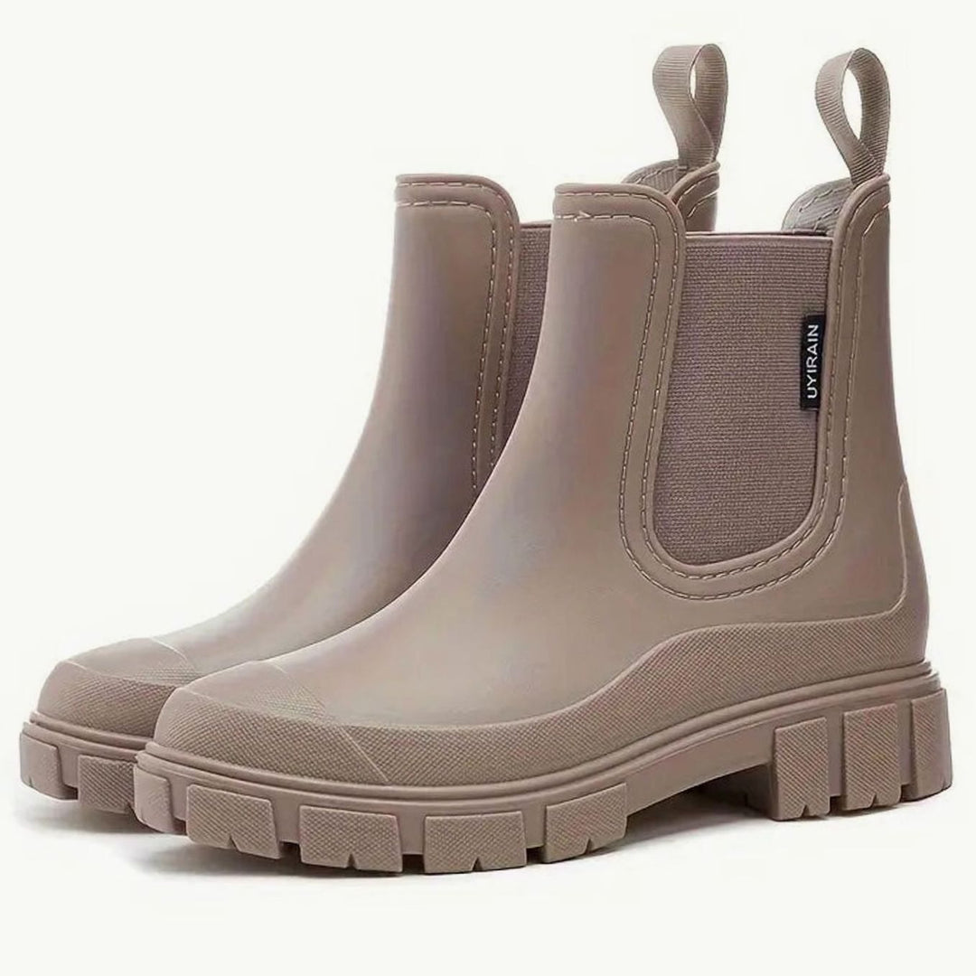 Bottes Chelsea Orthopédiques Imperméables pour Femmes avec Support de Voûte et Talon Bloc