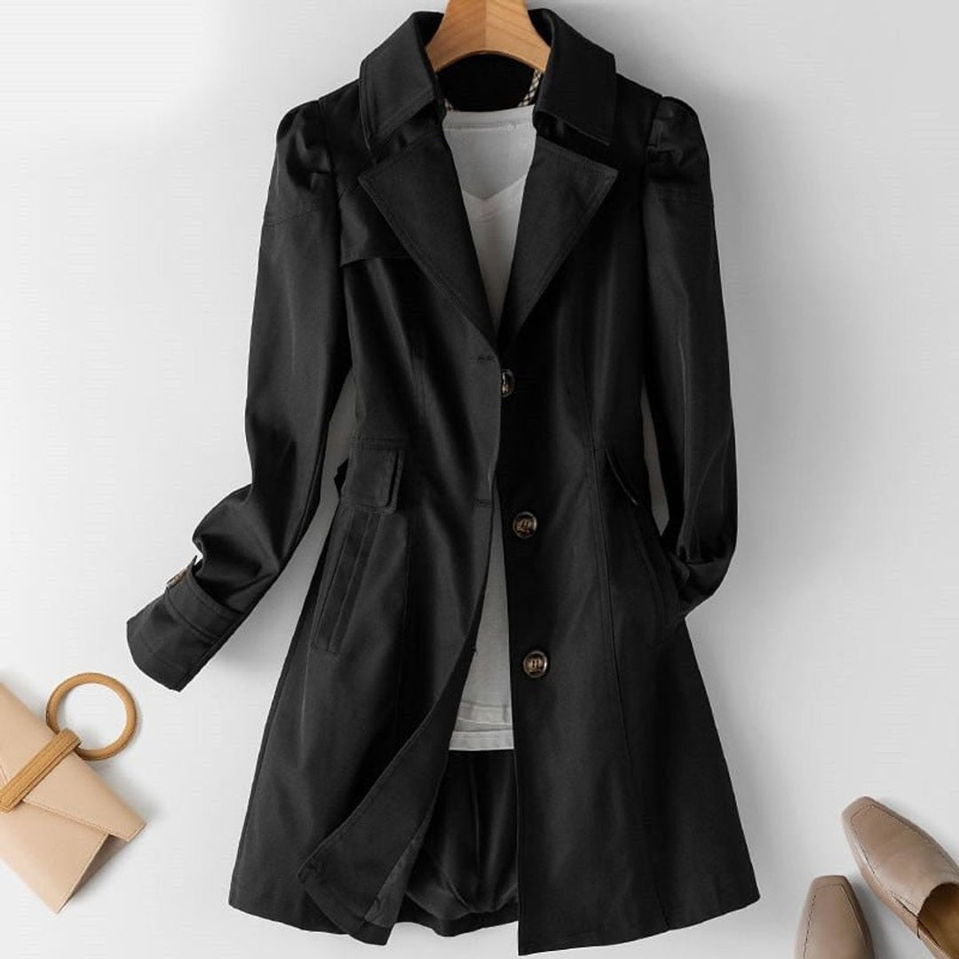 Veste d'hiver pour femmes Blazer-Trench élégant Coupe cintrée Polyvalent