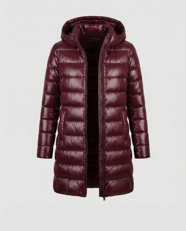 Veste d'hiver pour femmes ultralégère slim-fit avec capuche pour les jours froids