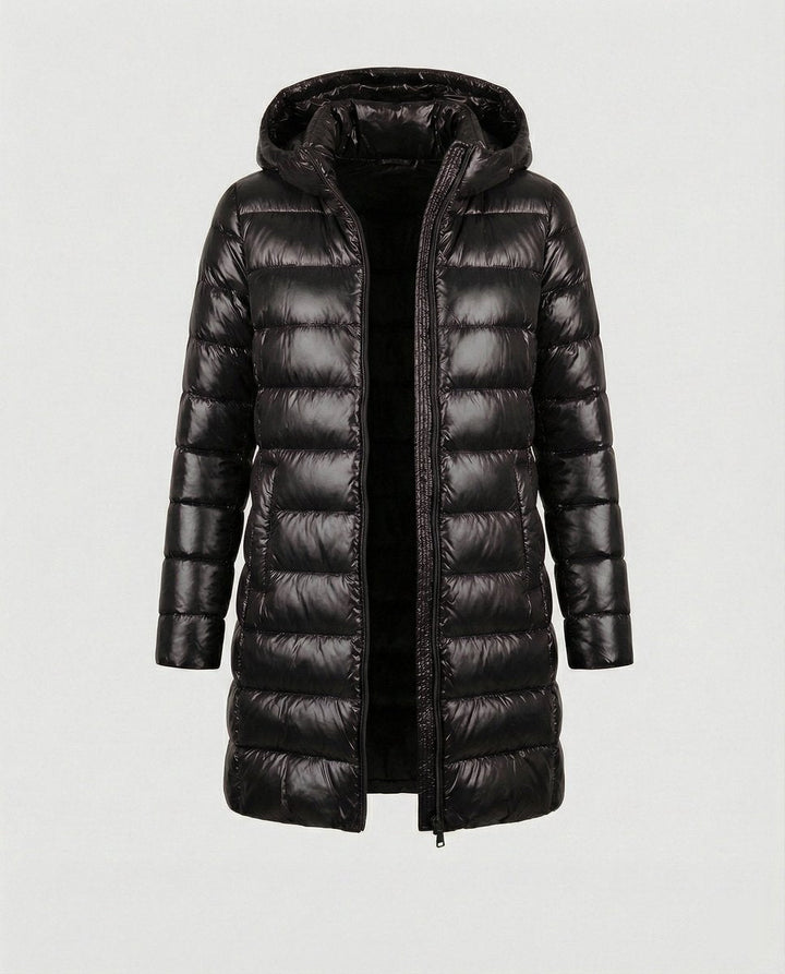 Veste d'hiver pour femmes ultralégère slim-fit avec capuche pour les jours froids