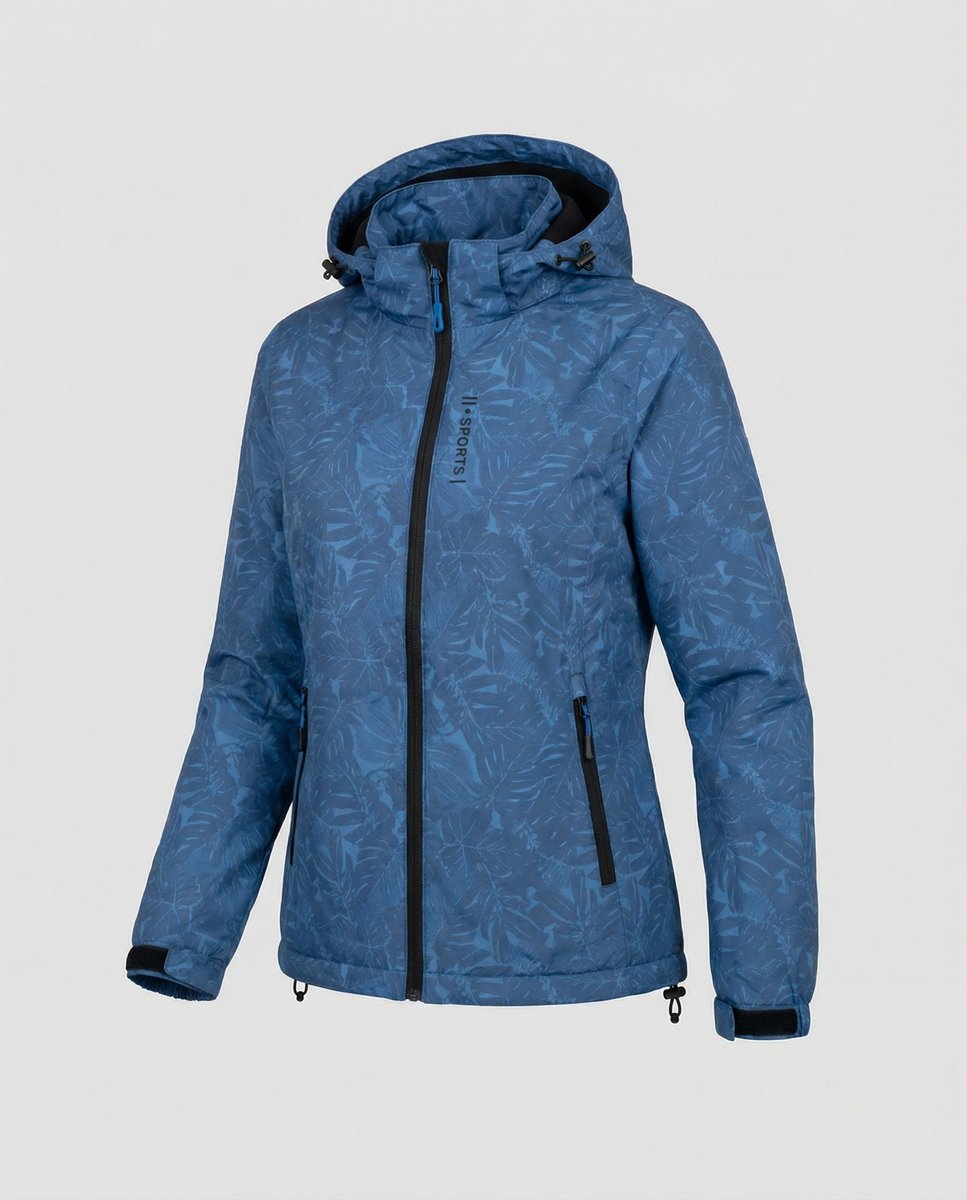 Veste d'hiver pour femmes imperméable et doublée, veste de plein air avec capuche réglable