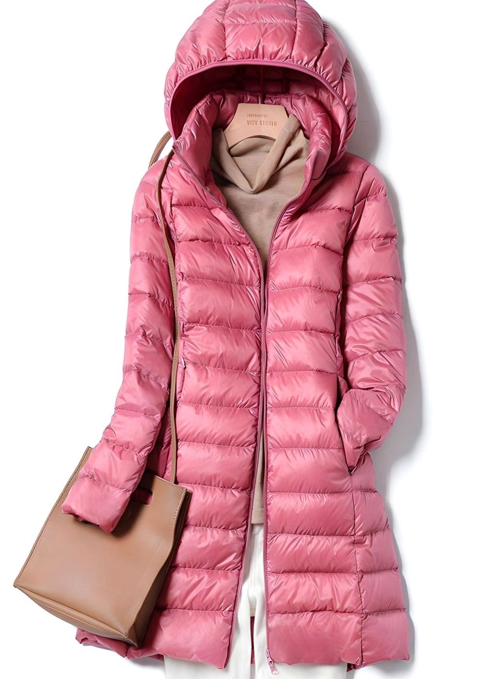 Veste Femme Longue Doudoune Avec Capuche Amovible Et Coupe Ajustée Pour Jours Froids – Vestes Élégantes Femme