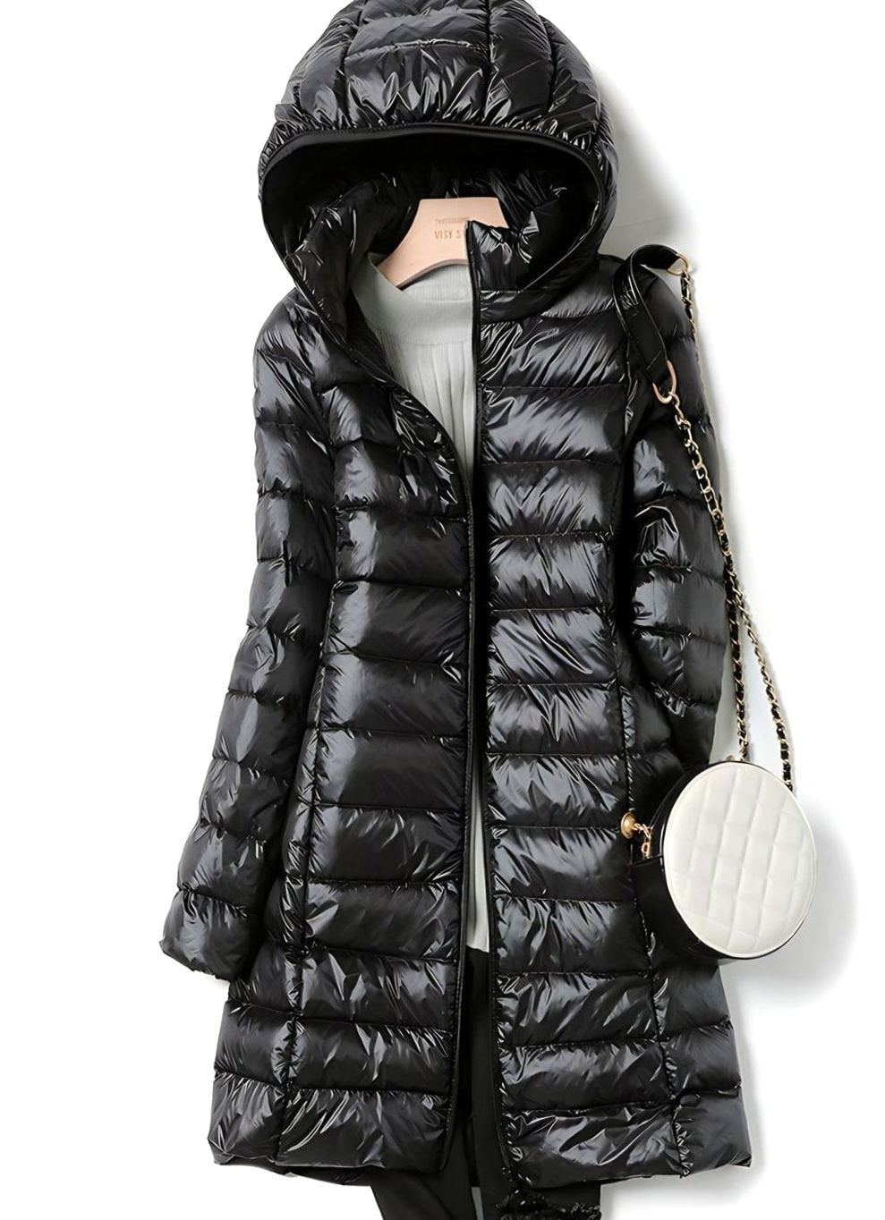Veste Femme Longue Doudoune Avec Capuche Amovible Et Coupe Ajustée Pour Jours Froids – Vestes Élégantes Femme