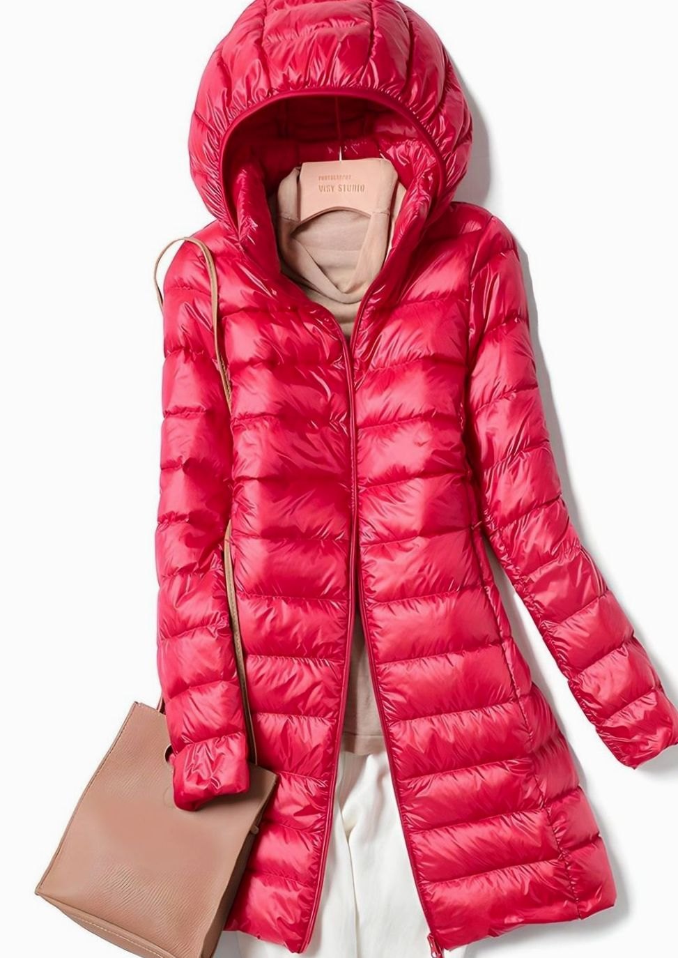 Veste Femme Longue Doudoune Avec Capuche Amovible Et Coupe Ajustée Pour Jours Froids – Vestes Élégantes Femme