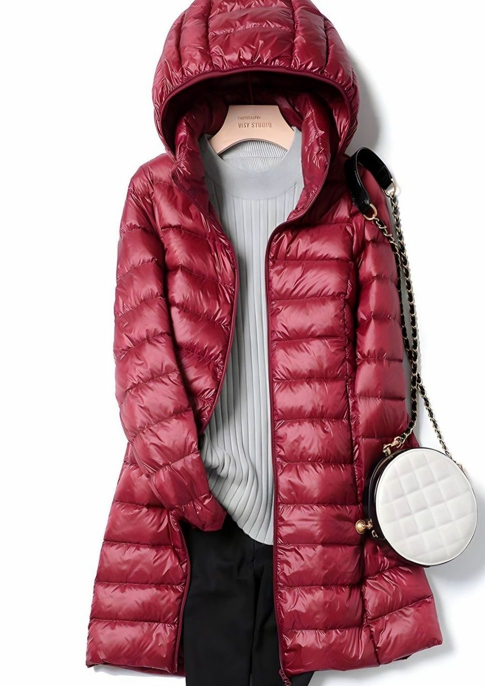 Veste Femme Longue Doudoune Avec Capuche Amovible Et Coupe Ajustée Pour Jours Froids – Vestes Élégantes Femme