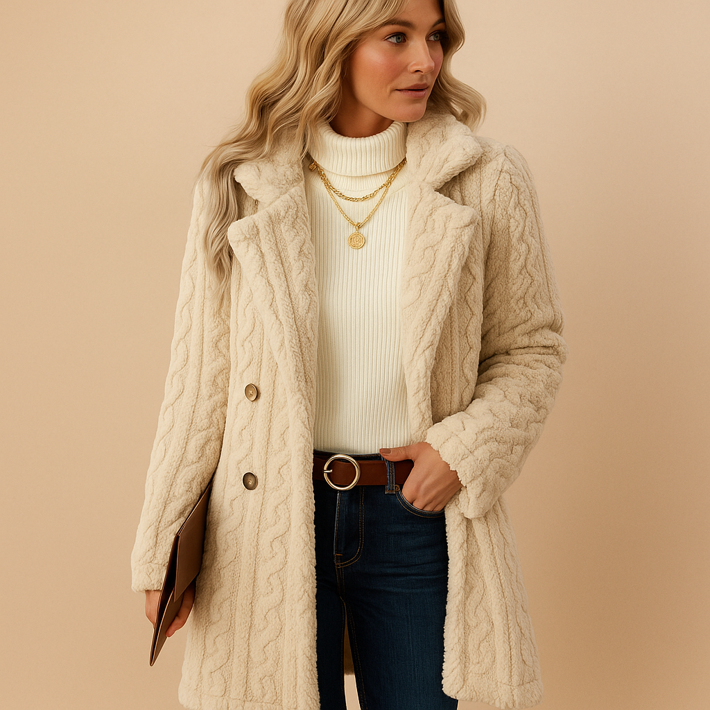 Veste Femme Cintrée Élégante Manteau d'Hiver Chaud