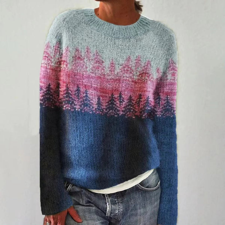 Pull d'hiver pour femmes au design vintage – Pull en tricot doux | DANIQUE