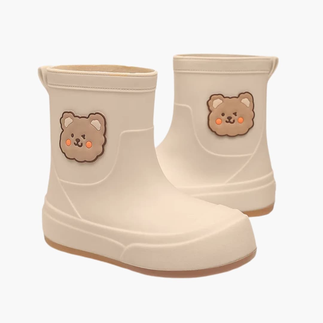 Bottes en caoutchouc pour femmes avec design d'ours